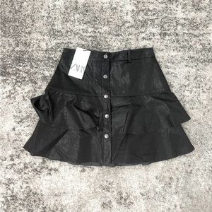 Zara leather skirt